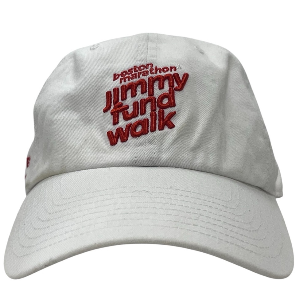 Boston Marathon Jimmy Fund Walk Adjustable White & Red Golf Cap by '47 Brand